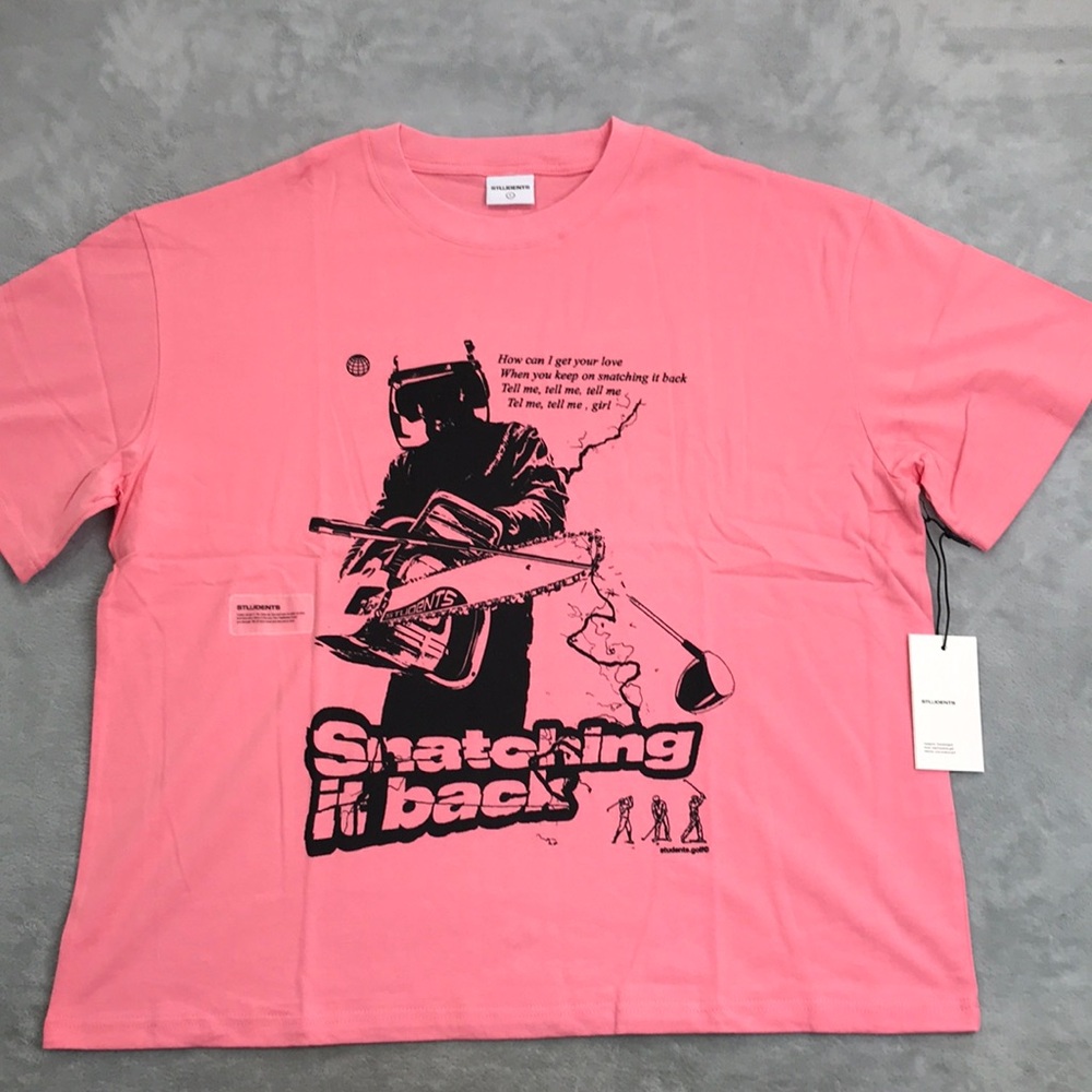 Students Golf Men's Salmon Snatching it back T Shirt New